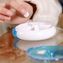 Portable Rotating Round 7 Compartment Pill Case Box Medicine Holder