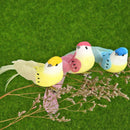 12pcs/set Artificial Simulation Foam Feather Birds Home Ornaments Crafts Decor