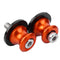 2pcs 8mm CNC Aluminum Motorcycle Swingarm Spool Slider Stand Screws(Orange)