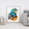 Frameless Painting By Numbers Gingko Leaves DIY Handmade Drawing On Canvas Craft