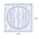 Multifunctional Rotatable Drawing Ruler Math Art Design Template (Blue) Newly