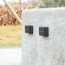 2x Solar Wall Lamp Outdoor Balcony Fence Path Garden Decor (White 4LED) Newly