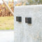 2x Solar Wall Lamp Outdoor Balcony Fence Path Garden Decor (White 4LED) Newly