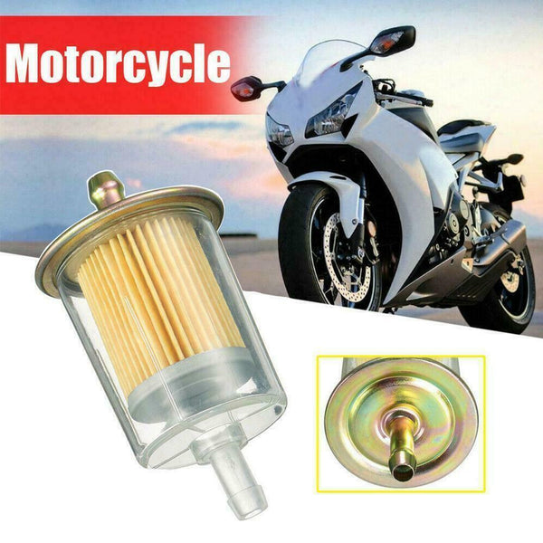 Motorcycle Inline Gas Petrol Fuel Filter Pipe Line Accessories Tractor I3C2