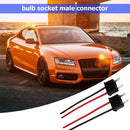 1 Pair H7 Bulb Socket Headlamp Fog Lamp Wiring Harness Male Connector Adapt