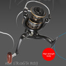 #A 5.2/1 Speed Ratio Spinning Fishing Reel Metal Line Spool Wheel Fishing Tackle