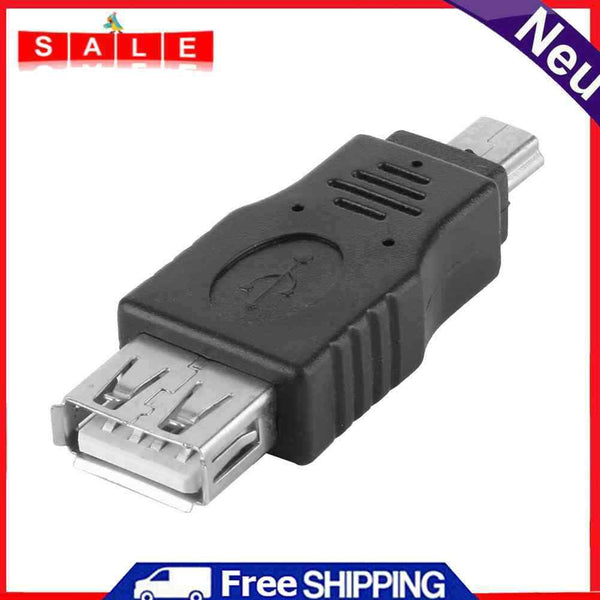 Hillrong 2pcs Mini USB 5P Male to USB Female Transfer Data OTG Adapter K