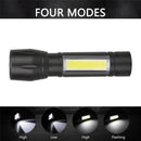 Illumination Torch Lamp Mini Glare Flashlight USB Rechargeable COB Side Light