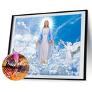 5D Diamond Painting Kit Jesus Shines Full Round Drill DIY Crafts Mosaic Picture
