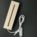 Rectangle Display Pedestal Night Lighted Base Durable Stand (Warm Light)