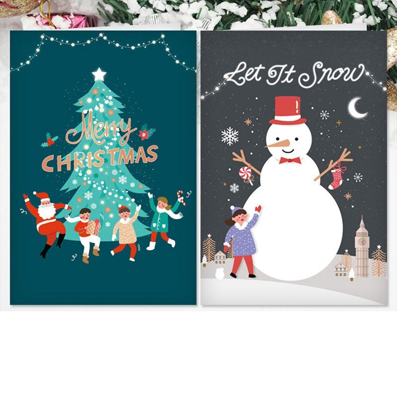 Design Christmas Greeting Card Thank You Cards Xmas Supplies with Envelope