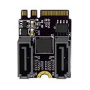 Solid-State Drive M.2 A/E Key to 2-Port SATA3.0 Adapter Cards for PC Computer