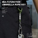 Anti Lost Keychain Lanyard Key Rings Parachute Cord Carabiner (Army Green) Newly