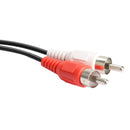 RCA Female to 2 RCA Male Y-Splitter Audio Video AV Adapter Cable R1BO