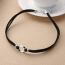 Fashion Girl Clavicle Short Necklace Lace Neck Rope(Multiple/5 Piece Sets)