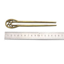 Tools Alloy Hairpin U-shaped hairpin Metal Hair Stick Double wavy flower