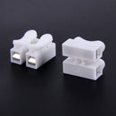 50pcs/Lot Push Wire Male 2P Shock Connector Terminal Blocks Connector