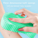 Soft Exfoliating Bathing Sponge Scrubber Exfoliating Massager Tool (Green)