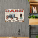 Home Weatherproof Retro Chic Farm Vehicle Sign Iron Painting Wall Art Drawing