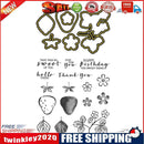 Strawberry Leaf Flower Cutting Dies Silicone Clear Seal Stamp for Album (C)
