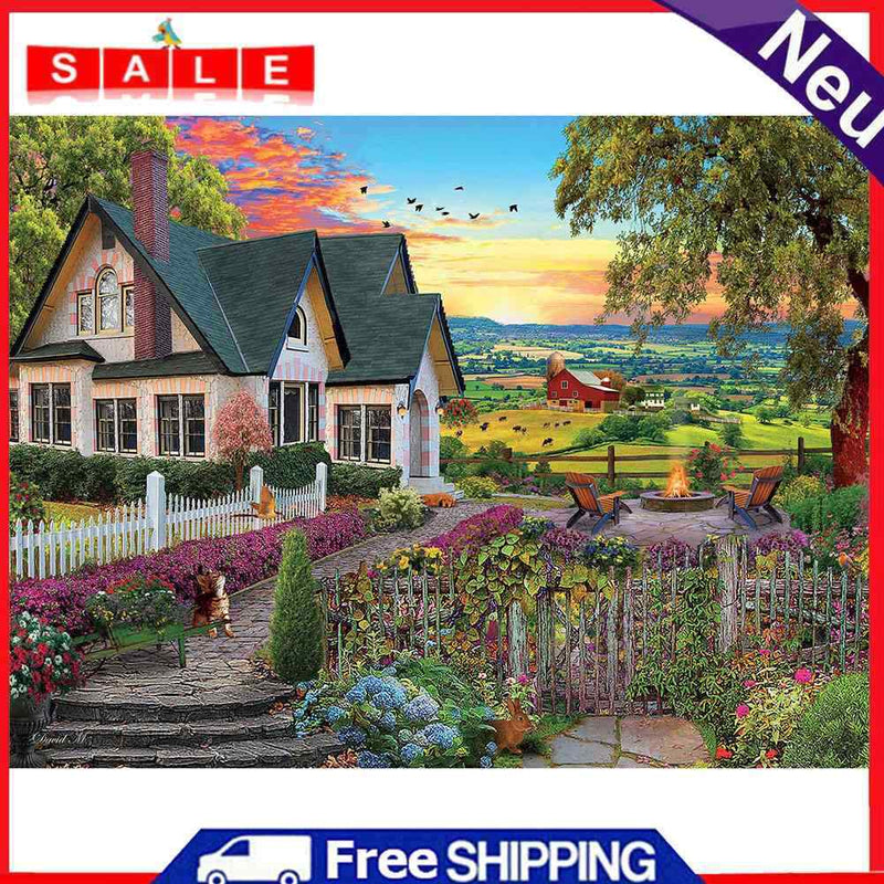 5D DIY Full Drill Diamond Painting Scenery Cross Stitch Embroidery Mosaic Craft