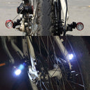 Bicycle Front Head Light 6LED MTB Fork Handlebar Safety Night Lamp (Red) Newly