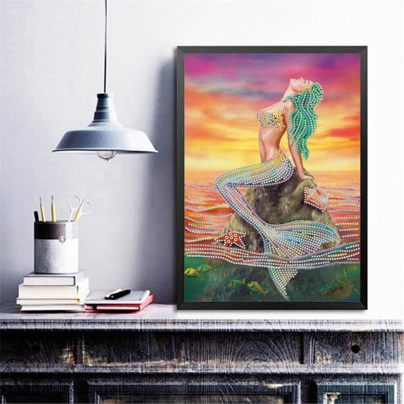 5D DIY Special Shaped Diamond Painting Art Women Cross Stitch (Beauty06)