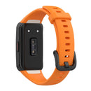 Silicone Replacement Smart Watch Strap for Honor Band 6 Solid Color Wrist Ban