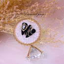 DIY Nail Tips Color Palette Acrylic Display Board Gel Pallet (Pink Round) Newly