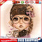 Coffee Girl Oil Paint By Numbers Kits Canvas Picture Wall Art DIY Craft