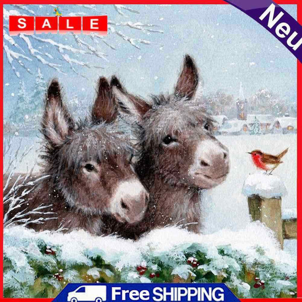 Diamond Painting 5D Full Round Drill Mosaic DIY Donkey Bird Kit Bedroom Decor