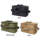 Camping Gas Tank Storage Bag Outdoor Ground Nail Cookware Holder (Khaki)