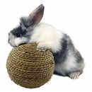 Small Animal Chew Grass Ball Pet Hamster Molar Tooth Clean Balls (Straw) Newly
