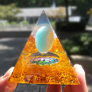 5cm Orgonite Pyramid Heal Chakra Crystal Stone Energy Orgone Generator (C) Newly