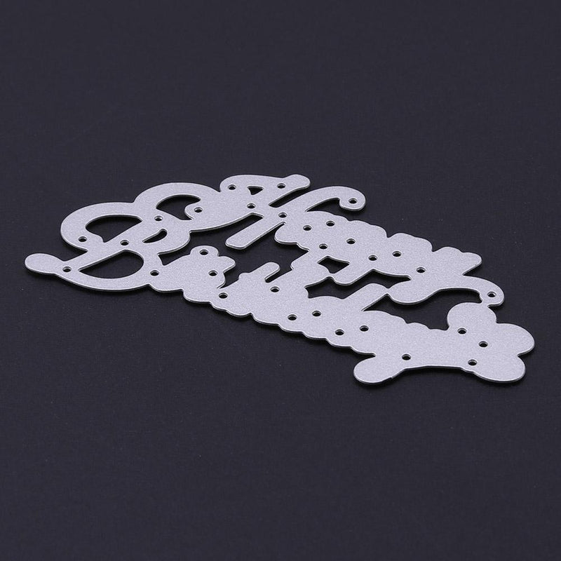 Birthday Writing Pattern Decor DIY Machining Die Carbon Steel Stencil