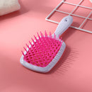 Wide Teeth Air Cushion Combs Scalp Massage Brush Hollow Grid Comb (Red) Newly