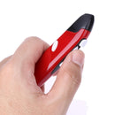 2.4GHz USB Wireless Mouse Optical Pen Air Adjustable 500/1000 DPI(Red)