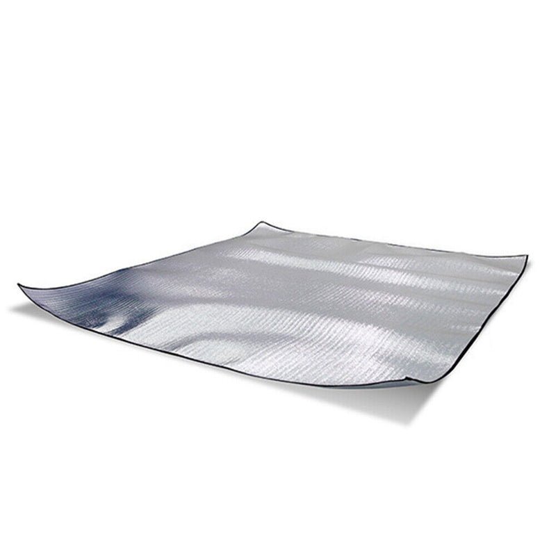 Aluminum Foil Camping Pad Mat Foldable Hiking Beach Travel Blanket (2x1.5m)