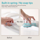 Soap Box with Bubbler - Transparent Dishwashing Soap Saver Box Case (Blue) Newly