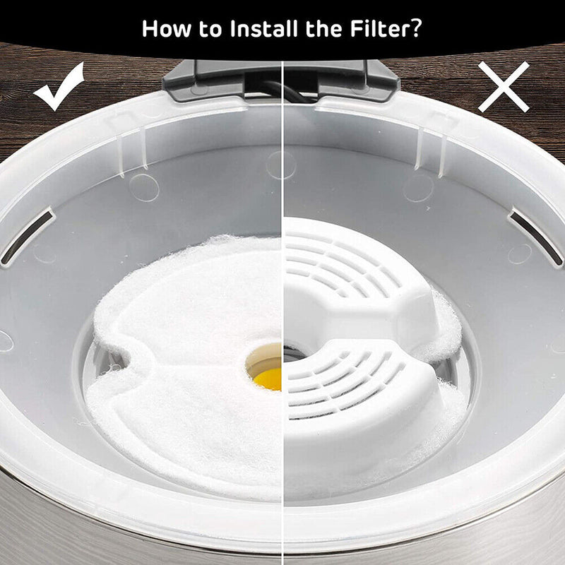 4pcs Water Dispenser Filter Element Pet Drinking Fountain Carbon Filters Newly