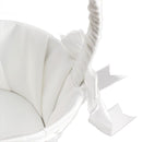 Ivory Bow Wedding Ceremony Party Love Case Satin Flower Girl Basket Superb