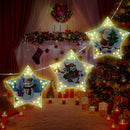 Diamond Painting LED Hanging Star Lights Christmas Tree Ornament Pentagram Light