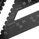 Alloy Measuring tools Triangular Rule 30cm  12" Protractors Rafter Angle Frame