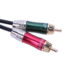 3pin XLR Female to 2 RCA Male Cable Audio Adapter Cable Metal Connector Newly