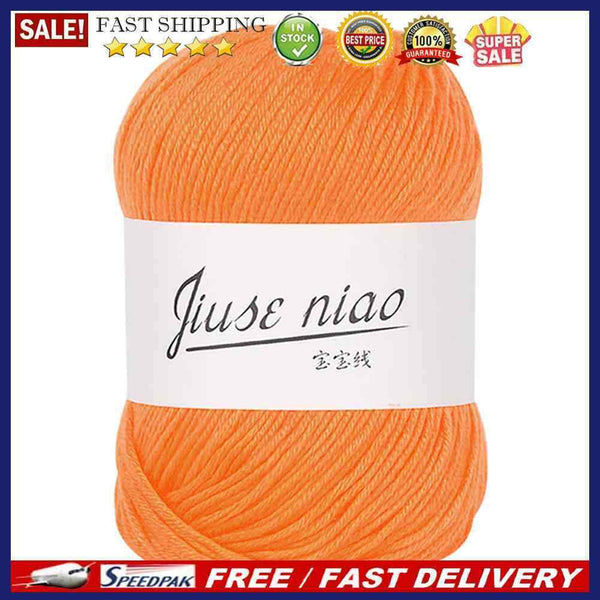 50g/roll 6-strand Pure Cotton Thin Yarn Crochet Hand Stitching Knitting Threa