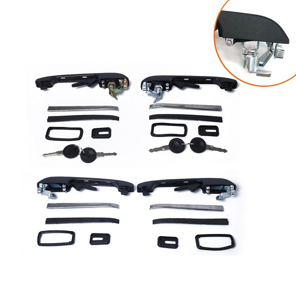With Key Lock Outside Door Knob Door Handle For VW Volkswagen Golf Jetta Passat