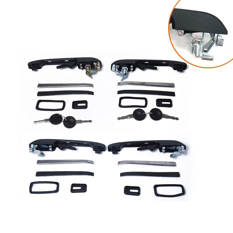 With Key Lock Outside Door Knob Door Handle For VW Volkswagen Golf Jetta Passat