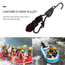 Adjustable Hanging Lanyard Tent Lamp Lifting Pulley Hook (1/4 inch Metal) Newly
