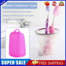 #A 3pcs Tooth Brush Pod Silicone Toothbrush Head Box Soft Food Material for Outd