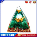 Pyramid Ogan Crystal Energy Tower Nature Reiki Chakra Crushed Stone (G)